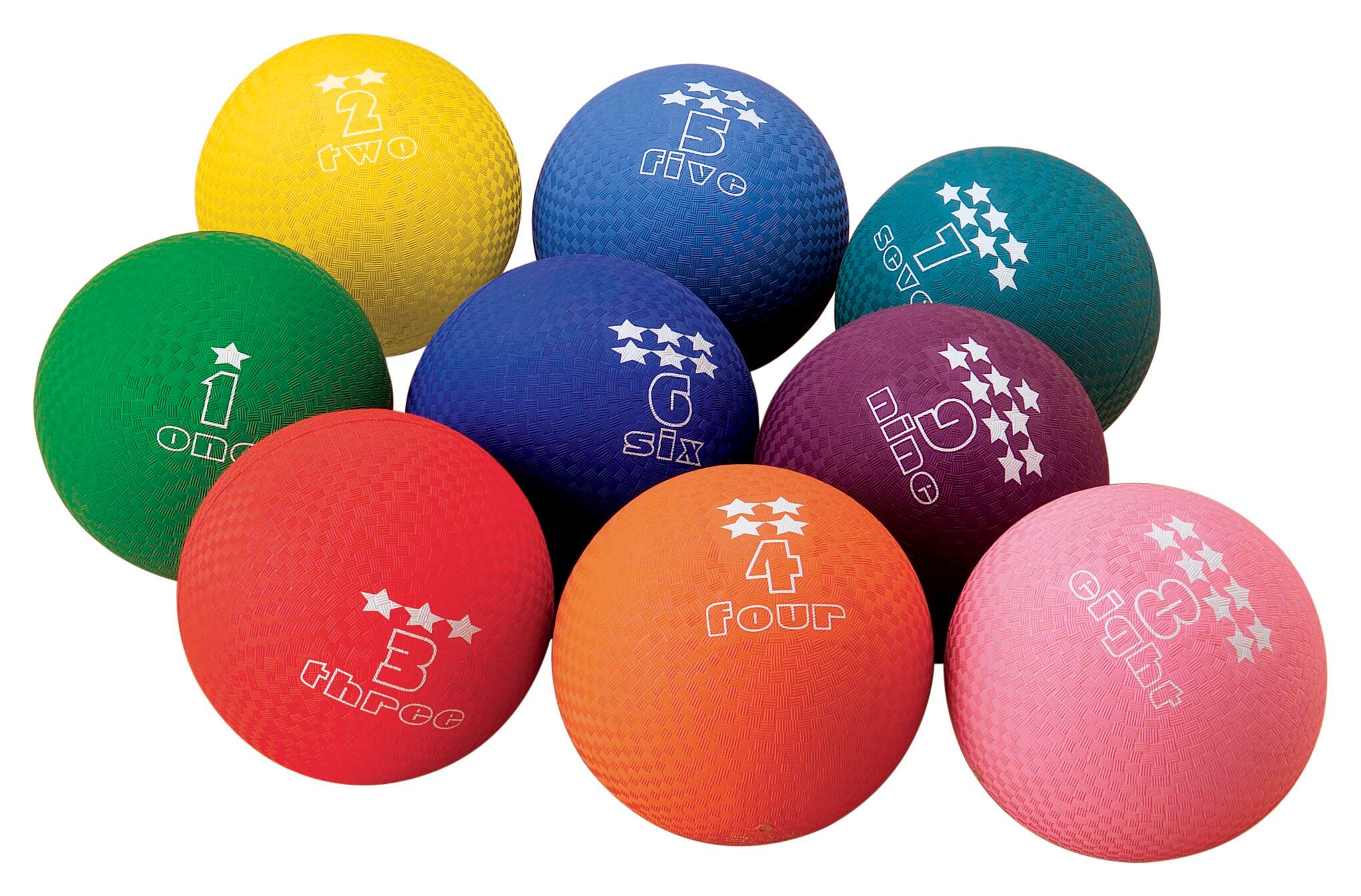 Numbered Playground Ball, Set of 9 2120399